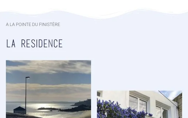 Page d'accueil du site de Les Roches Blanches